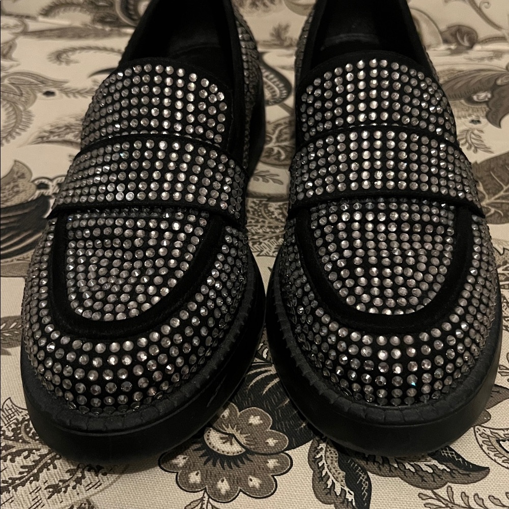 Aldo Rhinestone Loafers - Picture 2 of 6